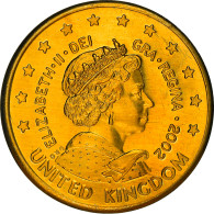 Royaume-Uni, Fantasy Euro Patterns, 10 Euro Cent, 2002, Proof, FDC, Laiton - Privéproeven