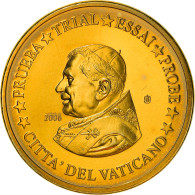 Vatican, 10 Euro Cent, 2006, Unofficial Private Coin, FDC, Laiton - Privatentwürfe