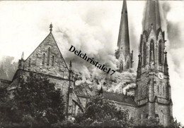 CPA 57 0008 SARRALBE MOSELLE - CATHÉDRALE DE LA SARRE INCENDIÉE LE 28 MAI 1954 - BORDS DENTELÉS NON CIRCULÉE - Sarralbe