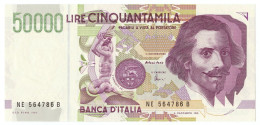 50000 LIRE GIAN LORENZO BERNINI II TIPO LETTERA E 24/06/1999 FDS-/FDS - Otros & Sin Clasificación