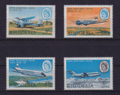 Rhodesien 1966 Flugzeuge Mi.-Nr. 42-45 Postfrisch ** - Zimbabwe (1980-...)