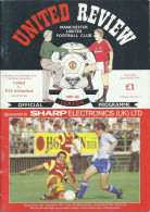 MANCHESTER UNITED - ATHINAIKOS 1991-1992 EUROPEAN CUP WINNERS MATCH PROGRAM - 1950-Aujourd'hui