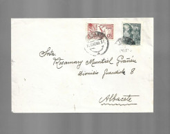 ENTERO CIRCULADO ALICANTE A ALBACETE 1940 CORRESPONDENCIA URGENTE LETTRE COVER - 1931-....