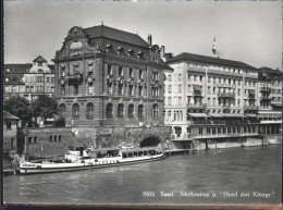 11292874 Basel BS Schiffstation Hotel Drei Koenige Basel BS - Sonstige & Ohne Zuordnung