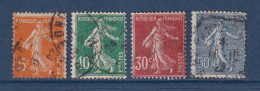 France - YT N° 158 à 161 - Oblitéré - 1919 à 1922 - Usados