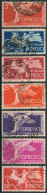 REPUBBLICA ITALIANA 1945/1952 - ESPRESSI SERIE DEMOCRATICA 7 VALORI USATI - SASSONE 25/31 - Express/pneumatic Mail