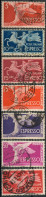 REPUBBLICA ITALIANA 1945/1952 - ESPRESSI SERIE DEMOCRATICA 7 VALORI USATI - SASSONE 25/31 - Express/pneumatic Mail