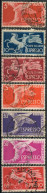 REPUBBLICA ITALIANA 1945/1952 - ESPRESSI SERIE DEMOCRATICA 7 VALORI USATI - SASSONE 25/31 - Express/pneumatic Mail