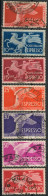 REPUBBLICA ITALIANA 1945/1952 - ESPRESSI SERIE DEMOCRATICA 7 VALORI USATI - SASSONE 25/31 - Express-post/pneumatisch