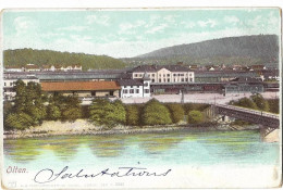 OLTEN: Bahnhofareal, Lithostil 1903 - Olten