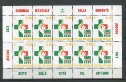 VATICANO 2023 LISBONA GIORNATA MONDIALE GIOVENTU' MINIFOGLIO ** MNH - Unused Stamps