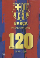 BARCELONA FC 120 YEARS BOOK PROMOTIONAL LEAFLET - BARCA - FOOTBALL - SOCCER - Deportes