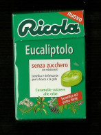 Scatola In Cartoncino - Ricola Eucaliptolo - Vuota - Cajas/Cofres
