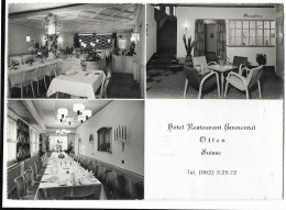 OLTEN: Hotel Restaurant Emmental, 3-Bild-Werbe-AK ~1960 - Olten