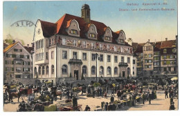 HERISAU: Markttag Animiert Vor Kantonalbank-Gebäude 1915 - Herisau