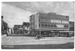 WOHLEN: Strassenpassage Mit Geschäftshaus OPAL, Kiosk Und Oldtimer - Foto-AK 1958 - Wohlen