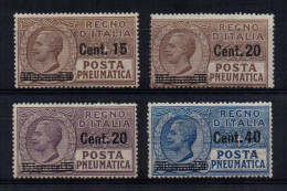 Regno 1924-25 - Posta Pneumatica - Nuovi Gomma Integra - MNH** - (Descrizione) - Pneumatische Post