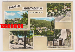 SALUTI DA MONTAQUILA - MULTIVEDUTE  F/GRANDE  VIAGGIATA 1962 ANIMAZIONE - Campobasso