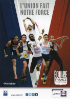 CPM - L - ATHLETISME - FFA - EQUIPE DE FRANCE D'ATHLETISME - L'UNION FAIT LA FORCE - Athlétisme