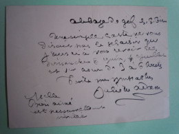 Autographe Juliette ADAM (1836-1936) ECRIVAIN FEMINISTE - Amie George Sand - Schriftsteller