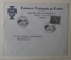 PORTUGAL FDC 1956 CONGRES FIFA UEFA FPF   FOOTBALL FUSSBALL SOCCER CALCIO FOOT VOETBOL FUTBOL FUTEBOL - Storia Postale