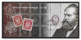 Norvège 2022 Bloc Oblitéré Anniversaire Des Timbres Cor De Poste - Blocks & Sheetlets