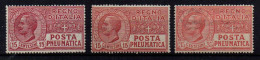 Regno 1927-28 - Posta Pneumatica - Nuovi Con Traccia Linguella - MH* - Posta Pneumatica