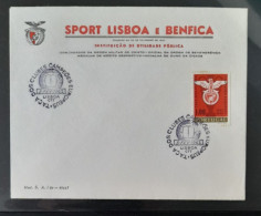 PORTUGAL FDC 1963 BENFICA LISBOA UEFA CHAMPIONS LEAGUE  FOOTBALL FUSSBALL SOCCER CALCIO FOOT VOETBAL FUTBOL FUTEBOL - Storia Postale