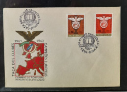 PORTUGAL FDC 1963 BENFICA LISBOA UEFA CHAMPIONS LEAGUE  FOOTBALL FUSSBALL SOCCER CALCIO FOOT VOETBAL FUTBOL FUTEBOL - Storia Postale