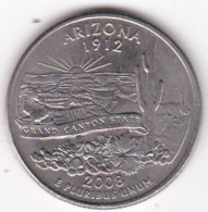 Arizona Quarter Dollar 2008 D, Georges Washington, Cupronickel KM# 346 - 1999-2009: State Quarters