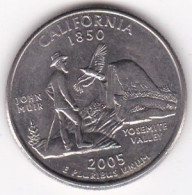 California  Quarter Dollar 2005 D, Georges Washington, Cupronickel KM# 370 - 1999-2009: State Quarters