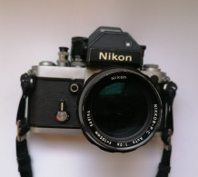 NIKON F2 PHOTOMIC NIKKOR 105 Mm F:2,5 + FOCUSING SCREEN G SPEDIZIONE GRATIS - Fotoapparate