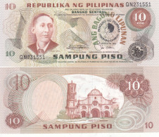 PHILIPPINES 10 PISO 1981 P 167 COMMEMORATIVE UNC - Philippines