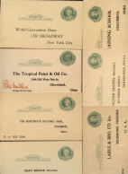 UY7r 7 Postal Cards Preprinted New York Ohio Pennsylvania Virginia 1920-50 - 1901-20