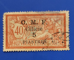 Cilicie  - Occupation Française Empire Ottoman -  Merson Surchargé OMF 5 Piastres Timbre Oblitéré - Used Stamps