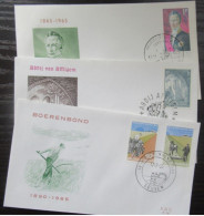 FDC 1334, 1340/41 En 1351 - 1961-1970