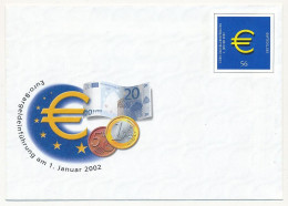 CP Entier Postal - Enveloppe EURO 1er Janvier 2002 - Buste - Nuovi