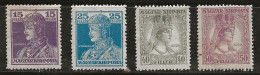 Hongrie 1918 N° Y&T : 188 Et 190 à 192 ** - Ungebraucht