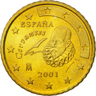 Espagne, 50 Euro Cent, 2001, SPL, Laiton, KM:1045 - Spagna