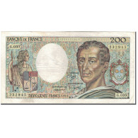 France, 200 Francs, 200 F 1981-1994 ''Montesquieu'', 1985, TB+, Fayette:70.5 - 200 F 1981-1994 ''Montesquieu''