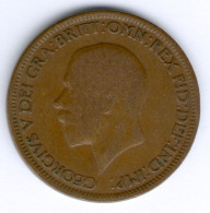 England / United Kingdom George V. (1910-1936) 1/2 Penny 1928 (Bronze) KM#837, Ss - Other & Unclassified