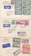 Lot De 6 Enveloppes -new Zeeland-FDC And Air Mail - Storia Postale