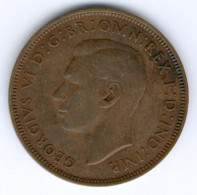England / United Kingdom George VI. (1936-1952) 1 Penny 1947 (Bronze) KM#845, Ss+ - Other & Unclassified