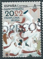 ESPAGNE SPANIEN SPAIN ESPAÑA 2022 POPULAR FESTIVALS:SAN FERMIN PAMPLONA IRUÑA USED ED 5589 MI 5640 YT 5345 SG 5589 - Used Stamps