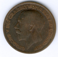 England / United Kingdom George V. (1910-1936) 1 Penny 1920 (Bronze) KM#810, Ss- - Andere & Zonder Classificatie