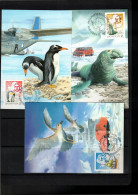 Hungary 1987 Antarctica - Famous Explorers 7x Maximum Card - Poolreizigers & Beroemdheden