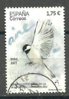 ESPAGNE SPANIEN SPAIN ESPAÑA 2022 MAIL ART AIR SELECTED IN THE VI EXHIBITION CARMEN PELÁEZ USED ED 5568 MI 5619 YT 5324 - Used Stamps