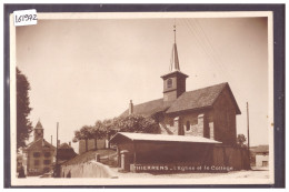 DISTRICT DE MOUDON - THIERRENS - EGLISE ET COLLEGE - TB - Thierrens