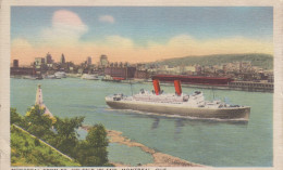 Montreal From St Helen's Island Montréal Québec Canada Harbour Port Centre Ville, Building Phare  2 Sc - Montreal