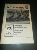 Speedway Güstrow 23.03.1986 , Zlata Prilba Pardubice , Programmheft , Programm , Rennprogramm !!! - Motor Bikes